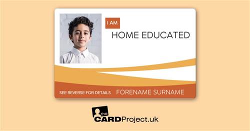 Home Educated ID Card Orange